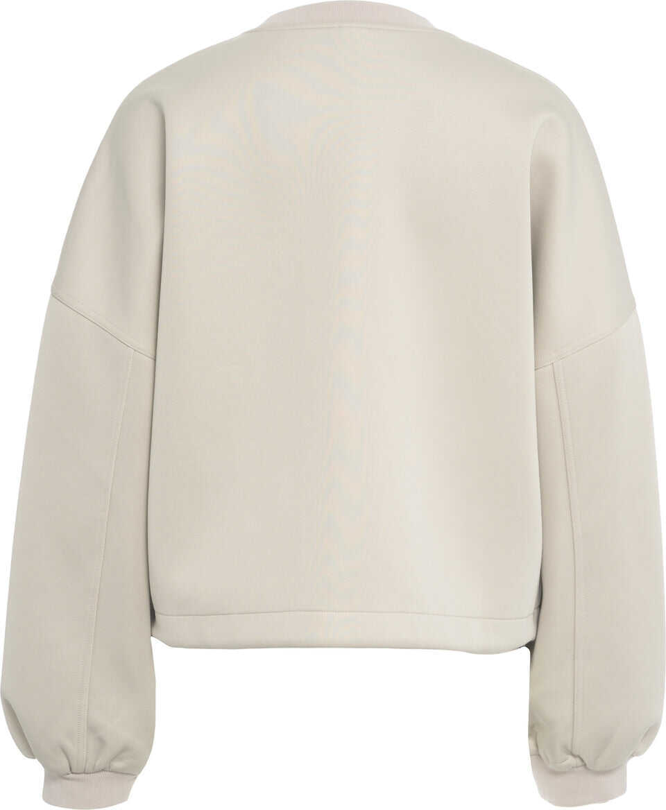 Cardigane Pinko Sweatshirt with rhinestones Grey Femei (BM 19376219) 3