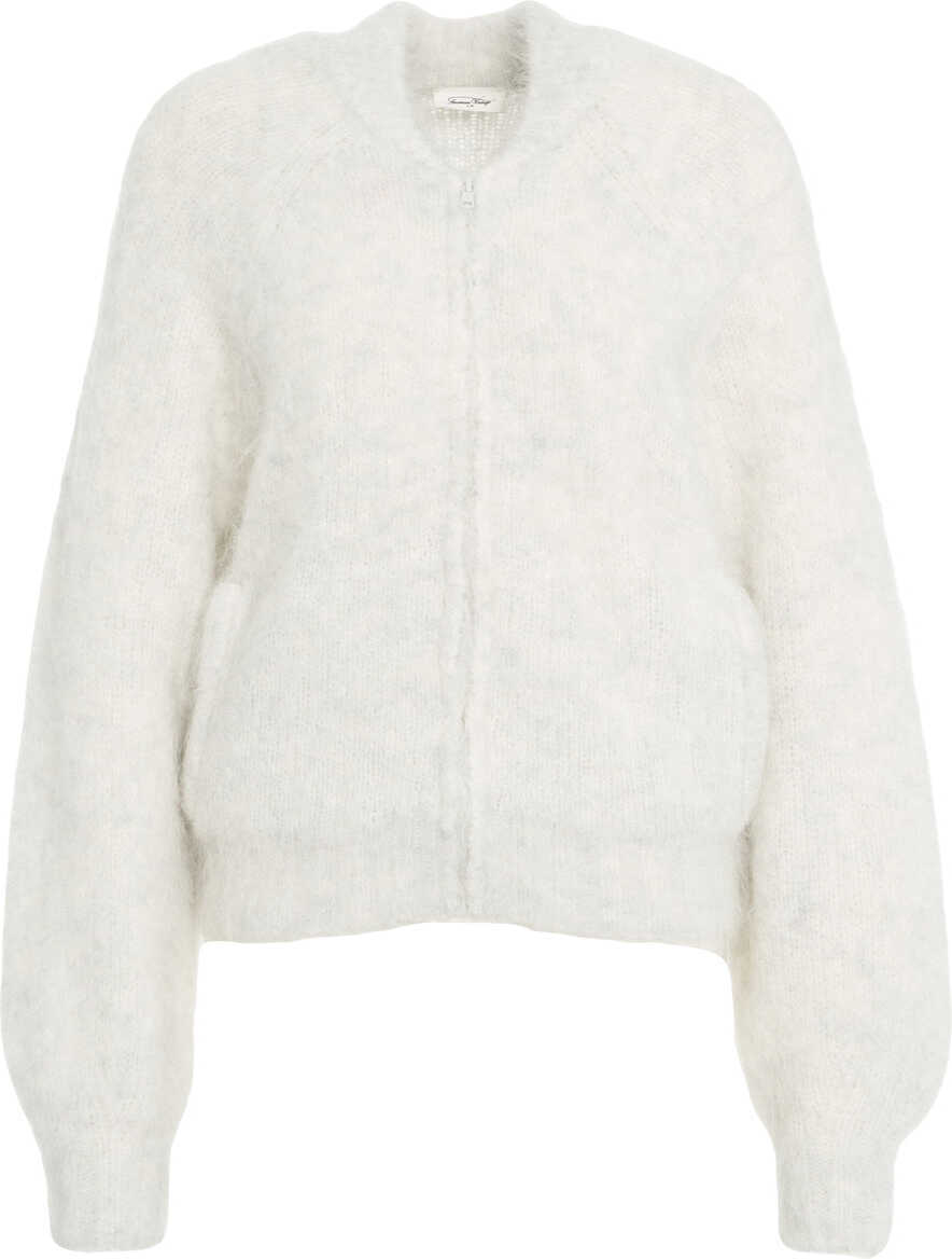 Pulovere casual American Vintage Knit bomber White Femei (BM 19376231) 2