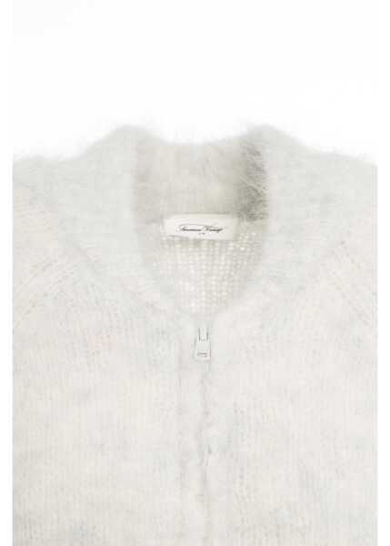 Pulovere casual American Vintage Knit bomber White Femei (BM 19376231) 4