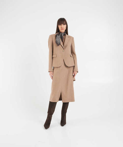 Fuste lungi Otto d ame Wrap skirt Beige Femei (BM 19376261) 3