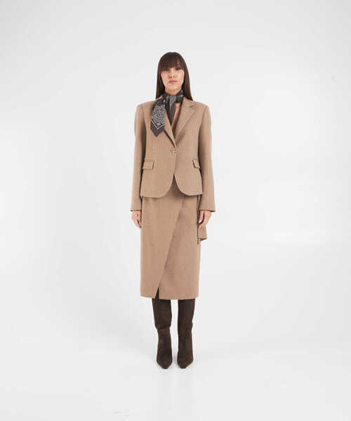 Fuste lungi Otto d ame Wrap skirt Beige Femei (BM 19376261) 4