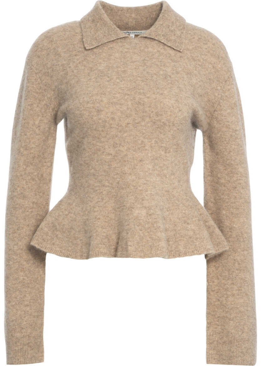 Pulovere Second Female Knit sweater Selena Beige Femei (BM 19376291) 2