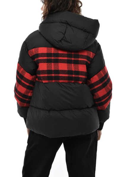 Geci de iarna Woolrich Puffer Plunket Buffalo Check In Double Fabric Black Femei (BM 19376363) 2