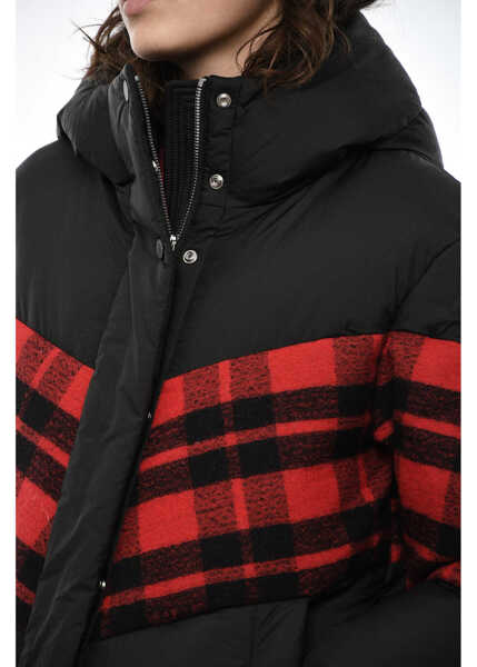 Geci de iarna Woolrich Puffer Plunket Buffalo Check In Double Fabric Black Femei (BM 19376363) 3