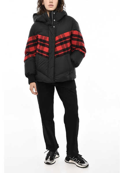 Geci de iarna Woolrich Puffer Plunket Buffalo Check In Double Fabric Black Femei (BM 19376363) 4