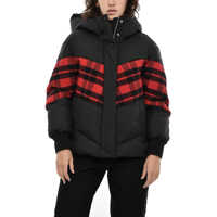 Geci de iarna Double Fabric Buffalo Check Plunket Down Jacket Femei