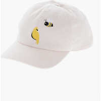 Caciuli Ribbed Bird And Bee Cap With Embroideries Barbati