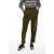 Woolrich Cotton Twill Double Pleatedcargo Pants Military Green