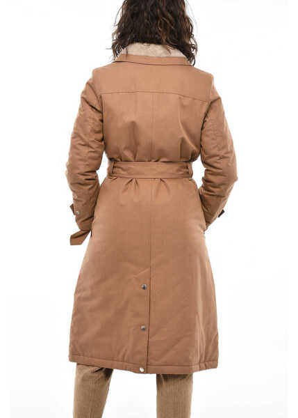 Paltoane Woolrich Padded Latimore Coat With Belt Brown Femei (BM 19376375) 2