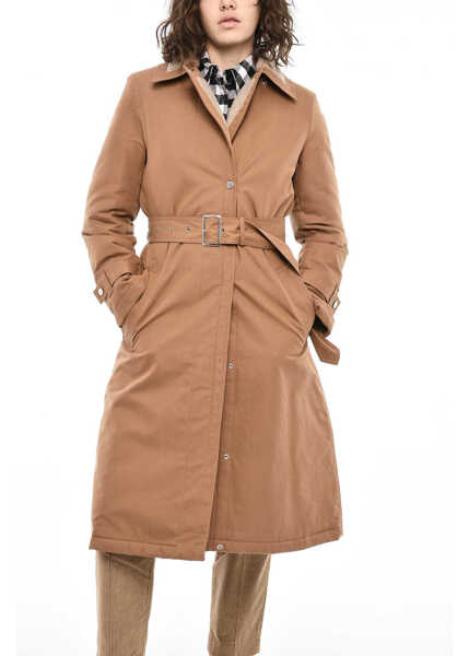 Paltoane Woolrich Padded Latimore Coat With Belt Brown Femei (BM 19376375) 1