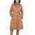Woolrich Padded Latimore Coat With Belt Brown