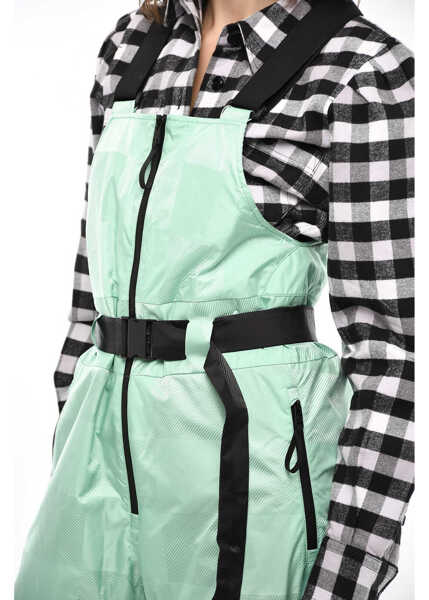 Salopete Woolrich Ton On Ton Check Padded Shelter Ski Jumpsuit Military Green Femei (BM 19376387) 3