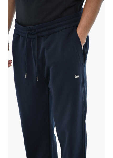Pantaloni de trening Woolrich Cotton Lightweight Joggers With Drawstring Waist Blue Barbati (BM 19376399) 3