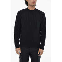 Pulovere Virgin Wool Aran Motif Crew-Neck Sweater Barbati