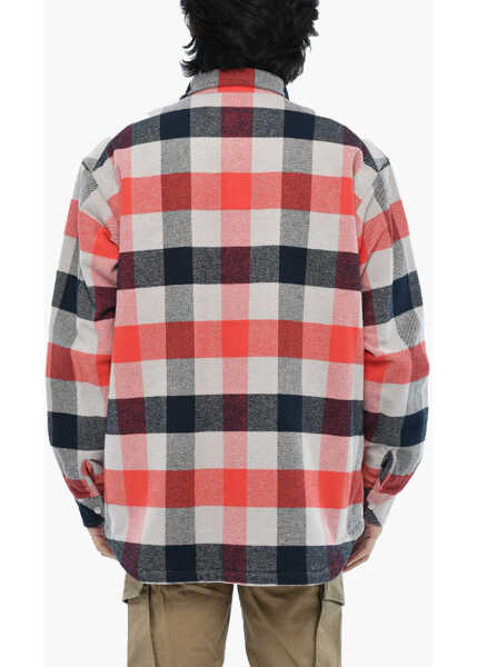 Jachete Woolrich Buffalo Check Ranch Padded Overshirt With Snap Buttons Multicolor Barbati (BM 19376417) 2