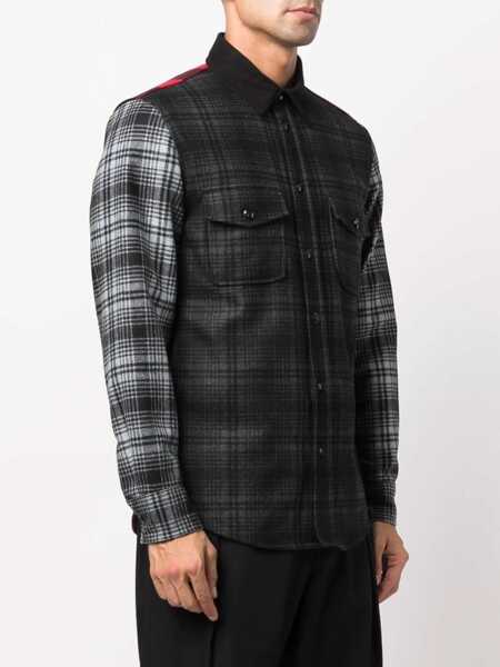 Jachete Woolrich Multicolor District Check Alaskan Melton Overshirt Multicolor Barbati (BM 19376420) 3