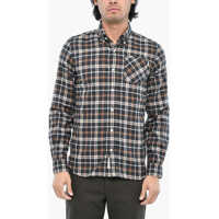 Camasi casual Buffalo Check Button Down Shirt With Breast Pocket Barbati