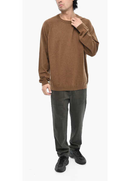 Pulovere Woolrich Cashmere Luxe Crew-Neck Sweater Brown Barbati (BM 19376435) 4
