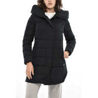 Geci de iarna Solid Color Puffy Prescott Down Jacket With Hood Femei