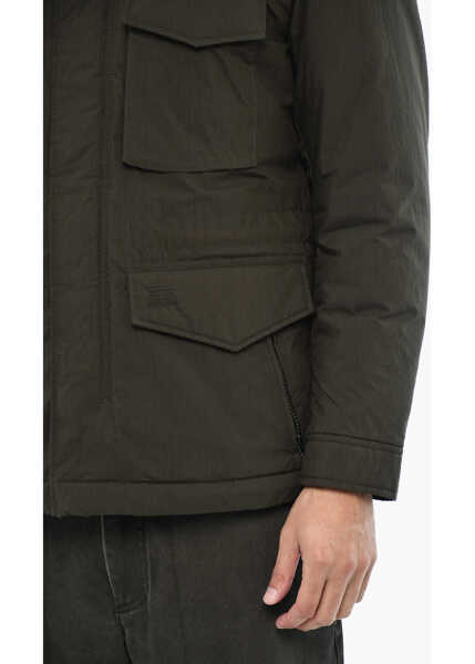 Jachete Woolrich Utility Jacket With Hidden Closure Green Barbati (BM 19376447) 3