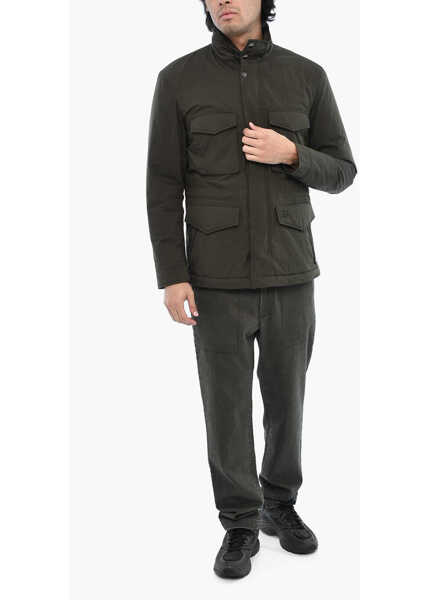 Jachete Woolrich Utility Jacket With Hidden Closure Green Barbati (BM 19376447) 4