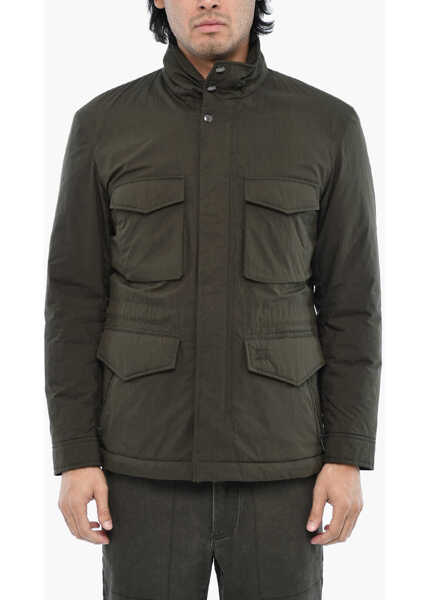 Jachete Woolrich Utility Jacket With Hidden Closure Green Barbati (BM 19376447) 1