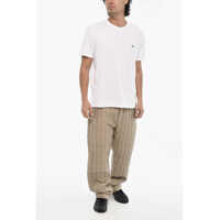 Tricouri Woolrich pentru Barbati - Tricouri Woolrich Cotton Sheep Crew-Neck T-Shirt With Embroidery Monogram White Barbati (BM 19376450) - B-mall.ro