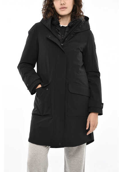 Jachete Woolrich Nylon Military Padded Windbreaker Jcaket Blue Femei (BM 19376456) 1