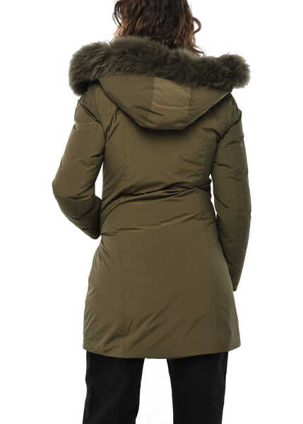 Geci de iarna Woolrich Flap Pockets Modern Vail Down Jacket Green Femei (BM 19376462) 2