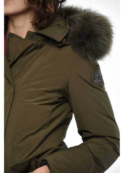 Geci de iarna Woolrich Flap Pockets Modern Vail Down Jacket Green Femei (BM 19376462) 3