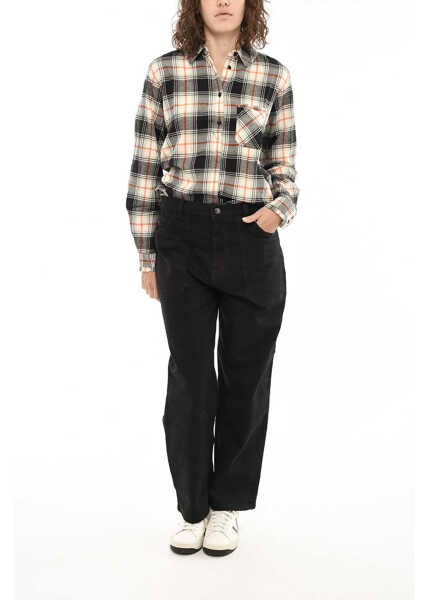 Blugi drepti Woolrich Dark Wash Wide Leg Jeans 23Cm Black Femei (BM 19376471) 4