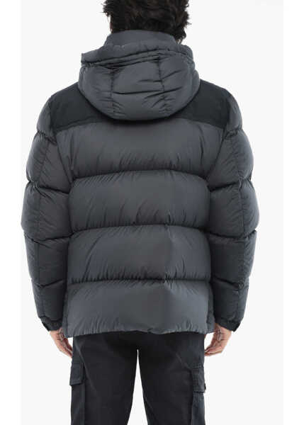 Geci de iarna Woolrich Quilted Sierra Down Jacket With Snap Buttons Blue Barbati (BM 19376474) 2