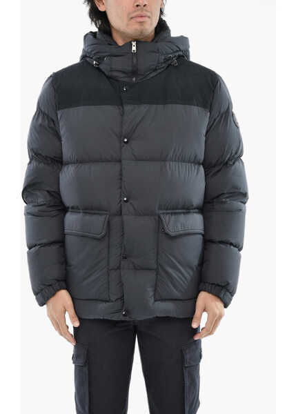 Geci de iarna Woolrich Quilted Sierra Down Jacket With Snap Buttons Blue Barbati (BM 19376474) 1