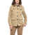 Woolrich Velvet Utility Jacket With Corduroy Neck Beige