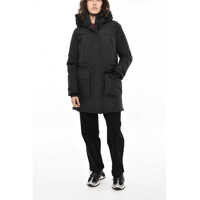 Jachete Woolrich Dama - Jachete Woolrich Hidden Closure Harveys Windbreaker Jacket With Patch Pockets Black Femei (BM 19376486) - B-mall.ro