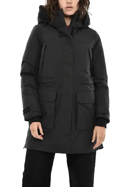 Jachete Woolrich Hidden Closure Harveys Windbreaker Jacket With Patch Pockets Black Femei (BM 19376486) 1