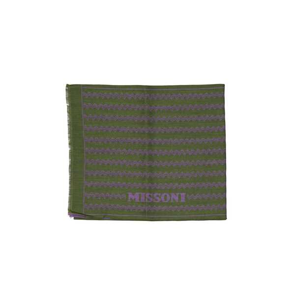 Esarfe MISSONI BEACHWEAR MISSONI Wool Scarf Green Femei (BM 19376574) 1