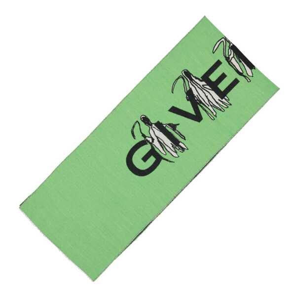 Esarfe Givenchy Givenchy Logo Wool Scarf Green Barbati (BM 19376577) 3