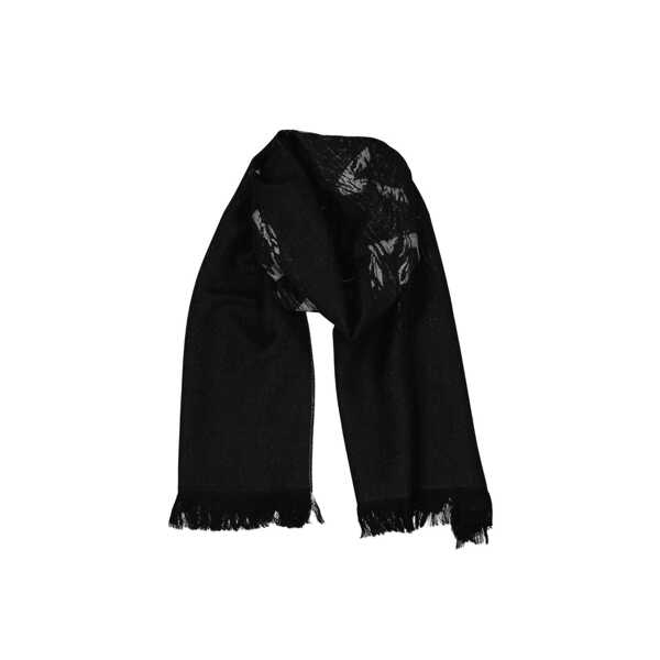 Esarfe Givenchy Givenchy Wool Logo Scarf Black Barbati (BM 19376586) 2