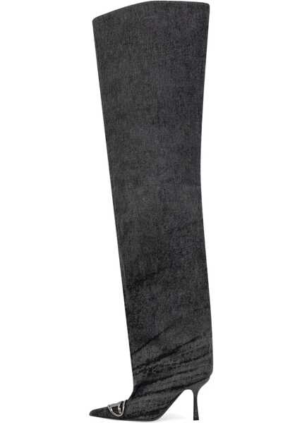 Cizme scurte Diesel Boot D-Venus 90 BLACK Femei (BM 19376633) 4