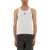 MARINE SERRE Ribbed Tank Top With Moon Logo WHITE
