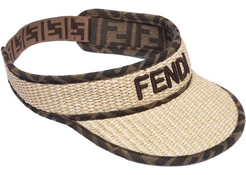 Palarii Fendi Fendi Embroidery Visor BEIGE Baieti (BM 19376693) 1