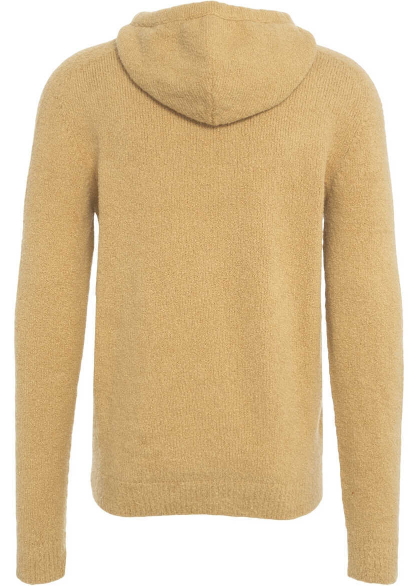 Bluze de trening Roberto Collina Knit hoodie Beige Barbati (BM 19376807) 3