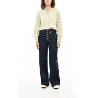 Blugi drepti Dama pagina 5 - Blugi drepti Woolrich Visible Stitching Wide Leg Jeans 30Cm Blue Femei (BM 19376816) - B-mall.ro