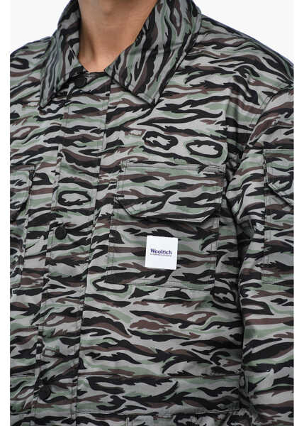 Paltoane Woolrich Camouflage Padded Overall Green Barbati (BM 19376819) 3