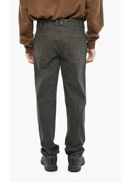 Pantaloni casual Woolrich Mid Waist Cotton Maverick Chino Pants Green Barbati (BM 19376822) 2