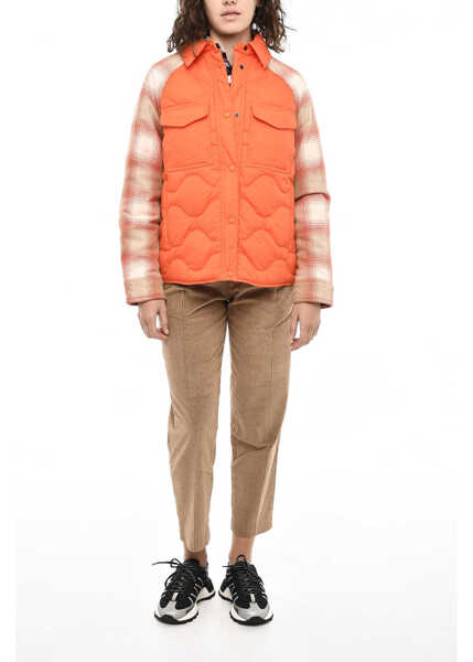 Geci de iarna Woolrich Quilted Alba Padded Jacket With Fleeced Details Orange Femei (BM 19376849) 4