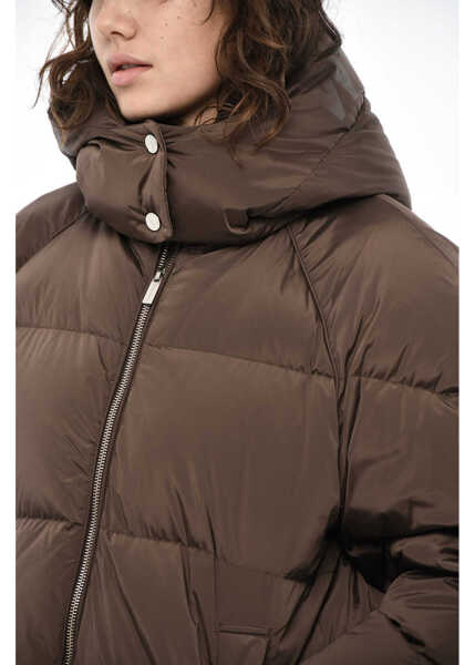 Geci de iarna Woolrich Quilted Alsea Down Jacket With Logo Buttons Brown Femei (BM 19376870) 3
