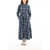 Woolrich Check Maxi Shirt Dress With Belt Blue