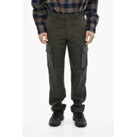Pantaloni casual Cotton Cargo Pants With Logo Button Barbati